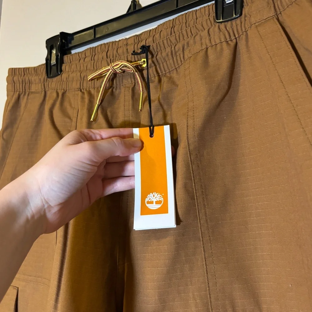 Men's Cargo Drawstring Pants - Brown - Picture 3 of 7
